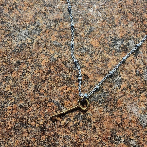 Fossil Brand Necklace Signature key style - Picture 4 of 5